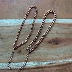 Rose Gold Plated Anklet Set